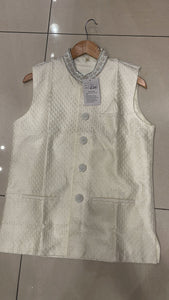 EMBROIDERED JAQUARD SILK WAISTCOAT CW20