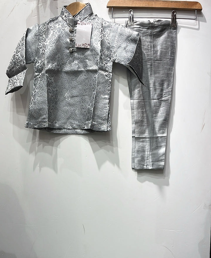 JN611J - Jacquard Silk kameez set for Men & Boys
