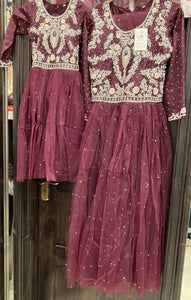 GIRLS EMBROIDERED & EMBELLISHED DRESS K643E