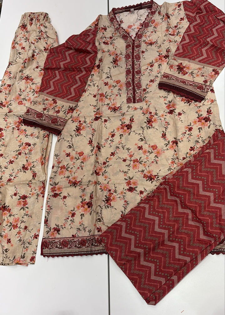 GKL03 GIRLS LAWN 3 PIECE SUIT