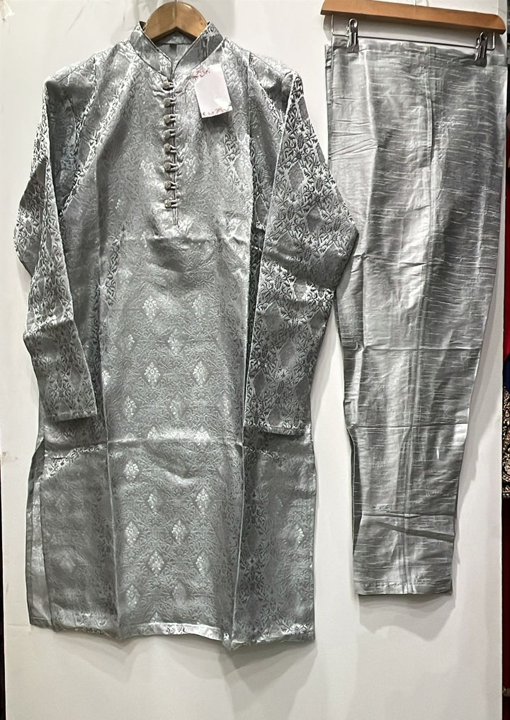 JN611J - Jacquard Silk kameez set for Men & Boys