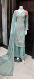 EMBROIDERED CHIFFON 3 PIECE SUIT NM1251