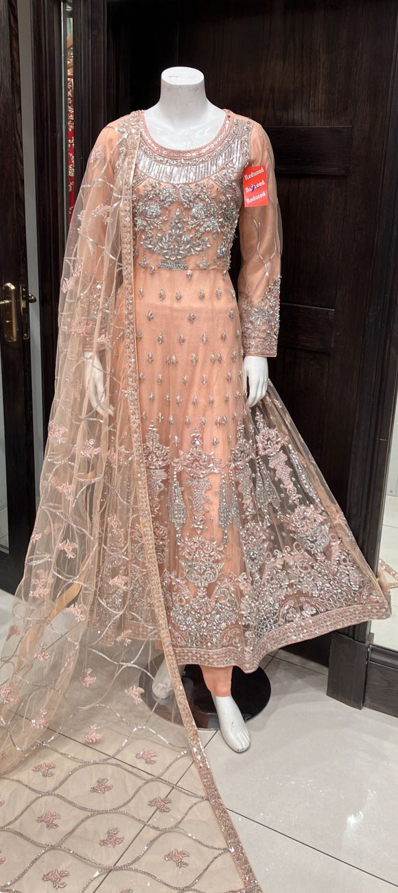 EMBROIDERED NET 3 PIECE SUIT 353C