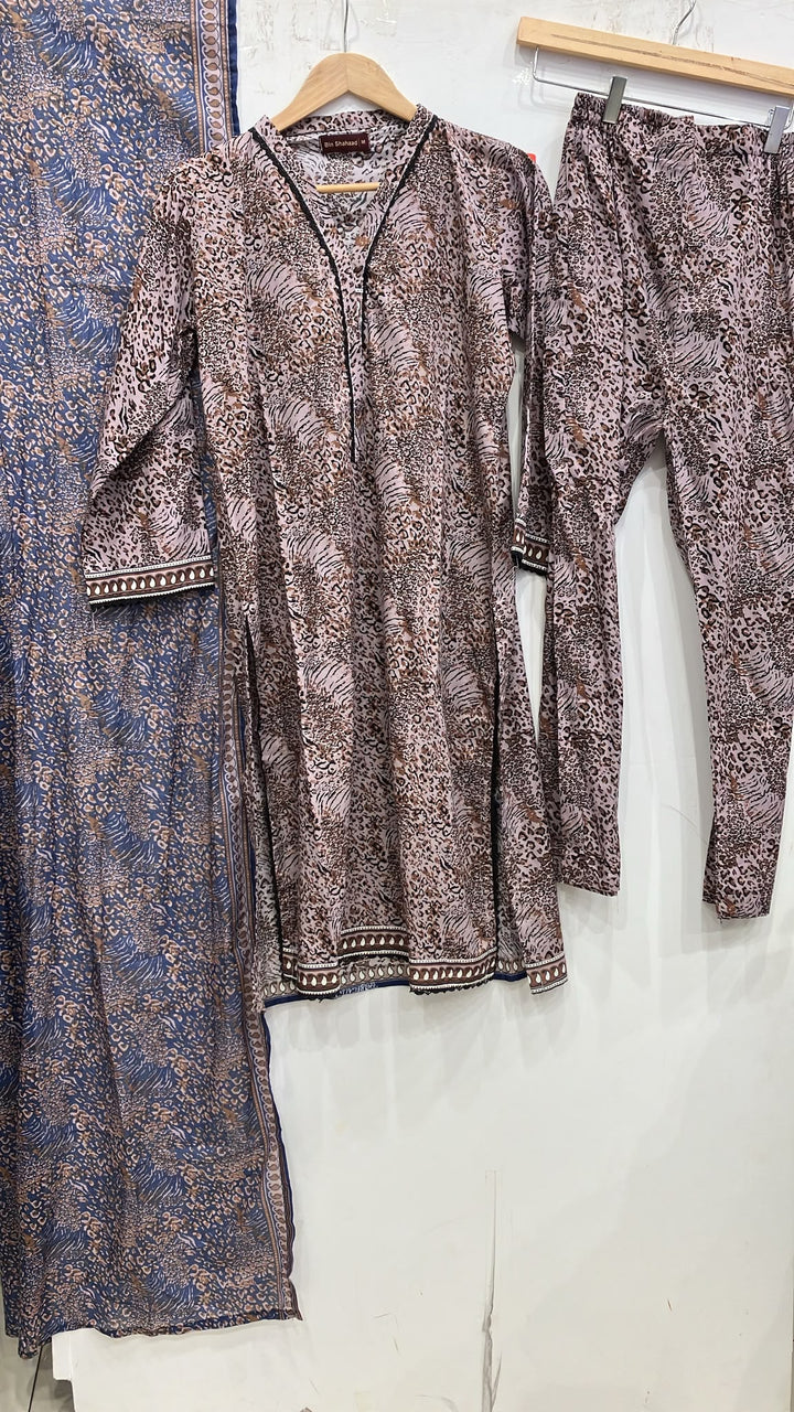BN08 - LAWN PRINT 3 PIECE SUIT