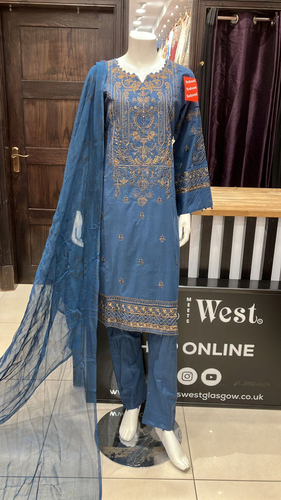 Embroidered 3 piece suit 98C
