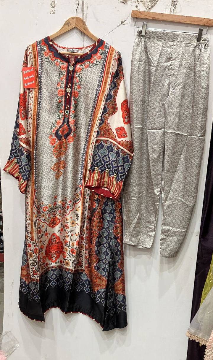 NS03 - Elegant Silk 2-Piece co-ord Pakistani Suit