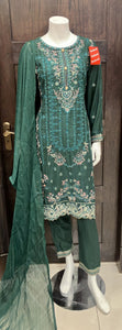 EMBROIDERED LINEN 3 PIECE SUIT 69A