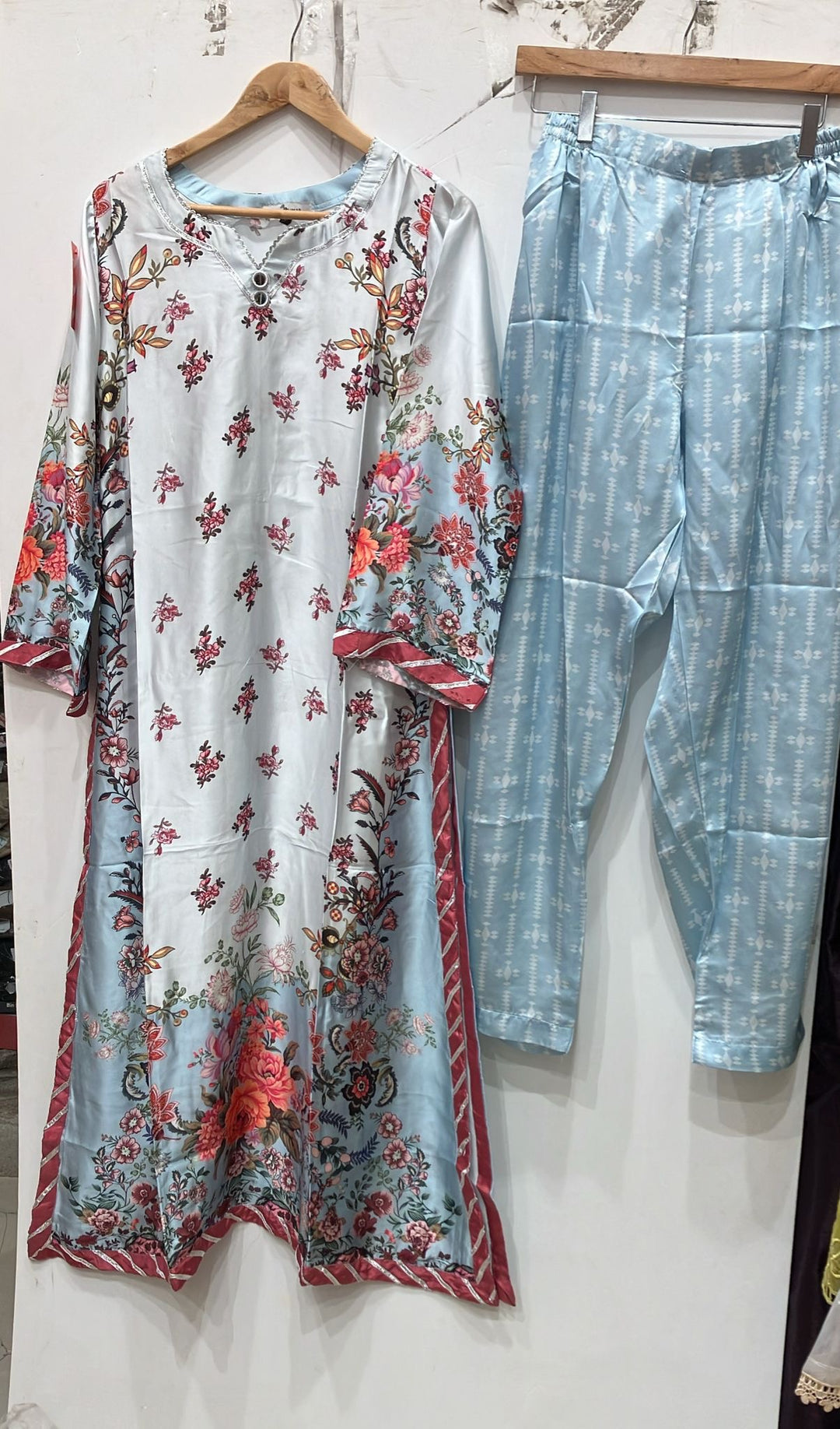 NS05 - Elegant Silk 2-Piece co-ord Pakistani Suit