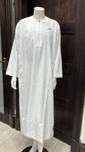 WHITE MEN’S THOBE JUBBA BLENDED FABRIC - JM204