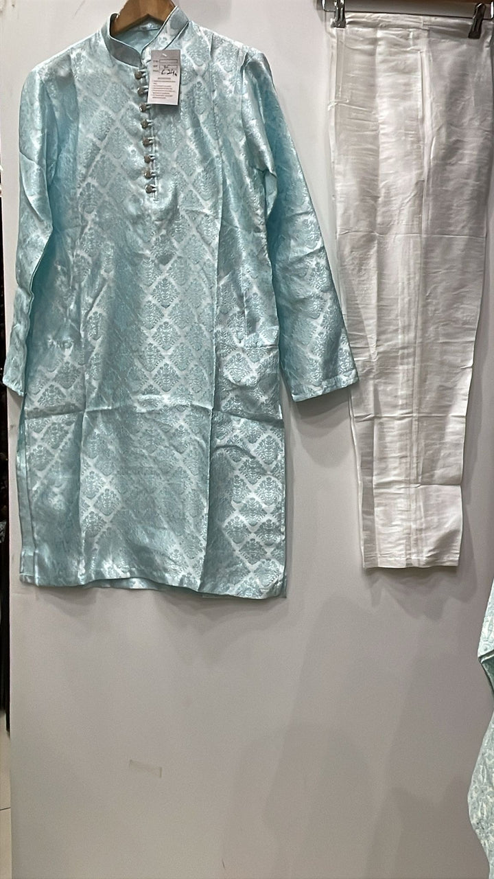 JN611d - Jacquard Silk kameez set for Men & Boys