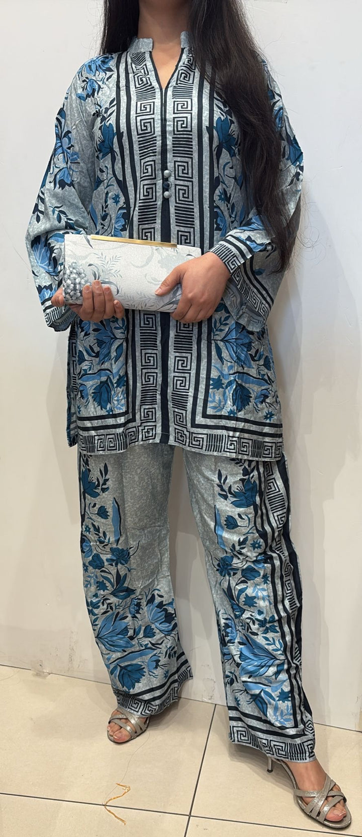 SC03- LINEN PRINT CO-ORD 2 PIECE SUIT