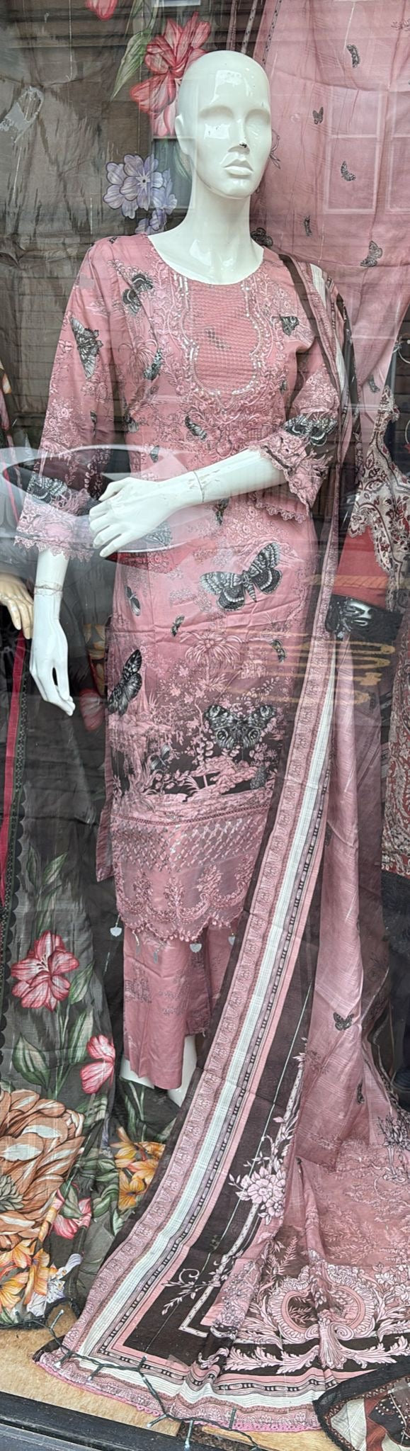 MP06 - Maria B inspired Embroidered Cotton 3pc suit