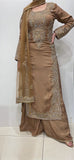 HEAVY EMBROIDERED SILK 3 PIECE SUIT 0191G