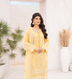 EMBROIDERED CHIFFON 3 PIECE SUIT ADA WORK NM1219D