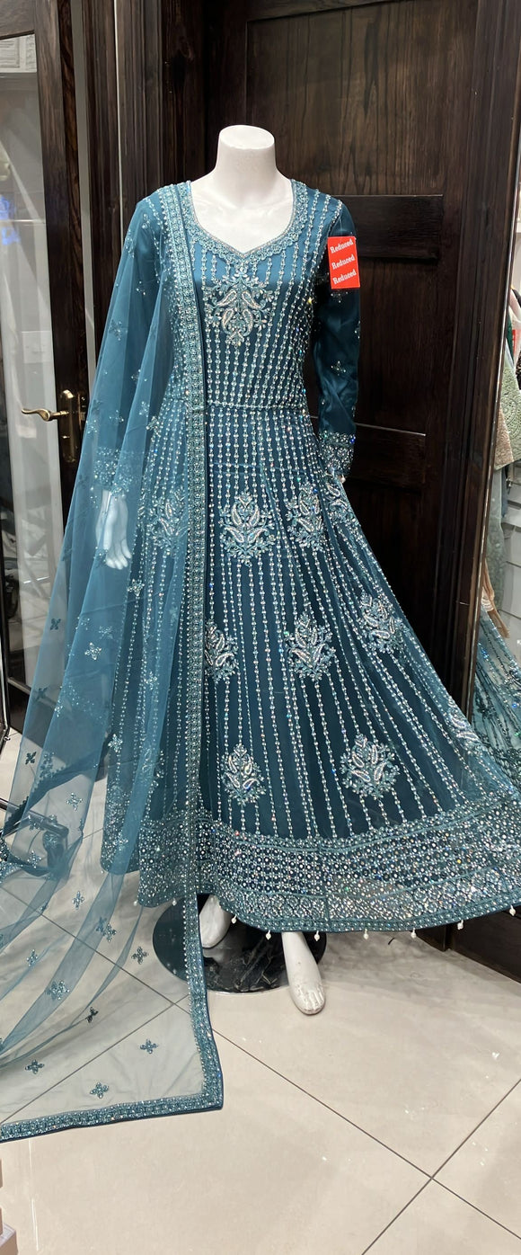 EMBROIDERED & EMBELLISHED NET DRESS NC925J