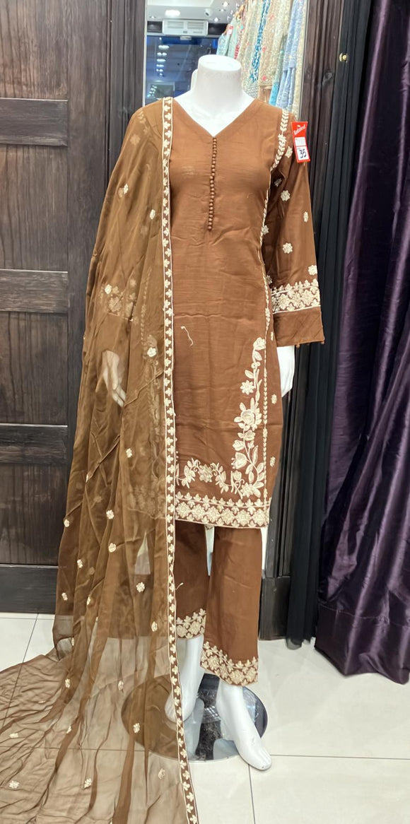 EMBROIDERED MARINA 3 PIECE SUIT 64B