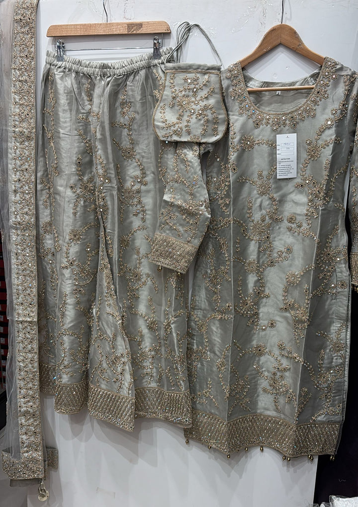 0171D- EMBROIDERED & EMBELLISHED NET SUIT