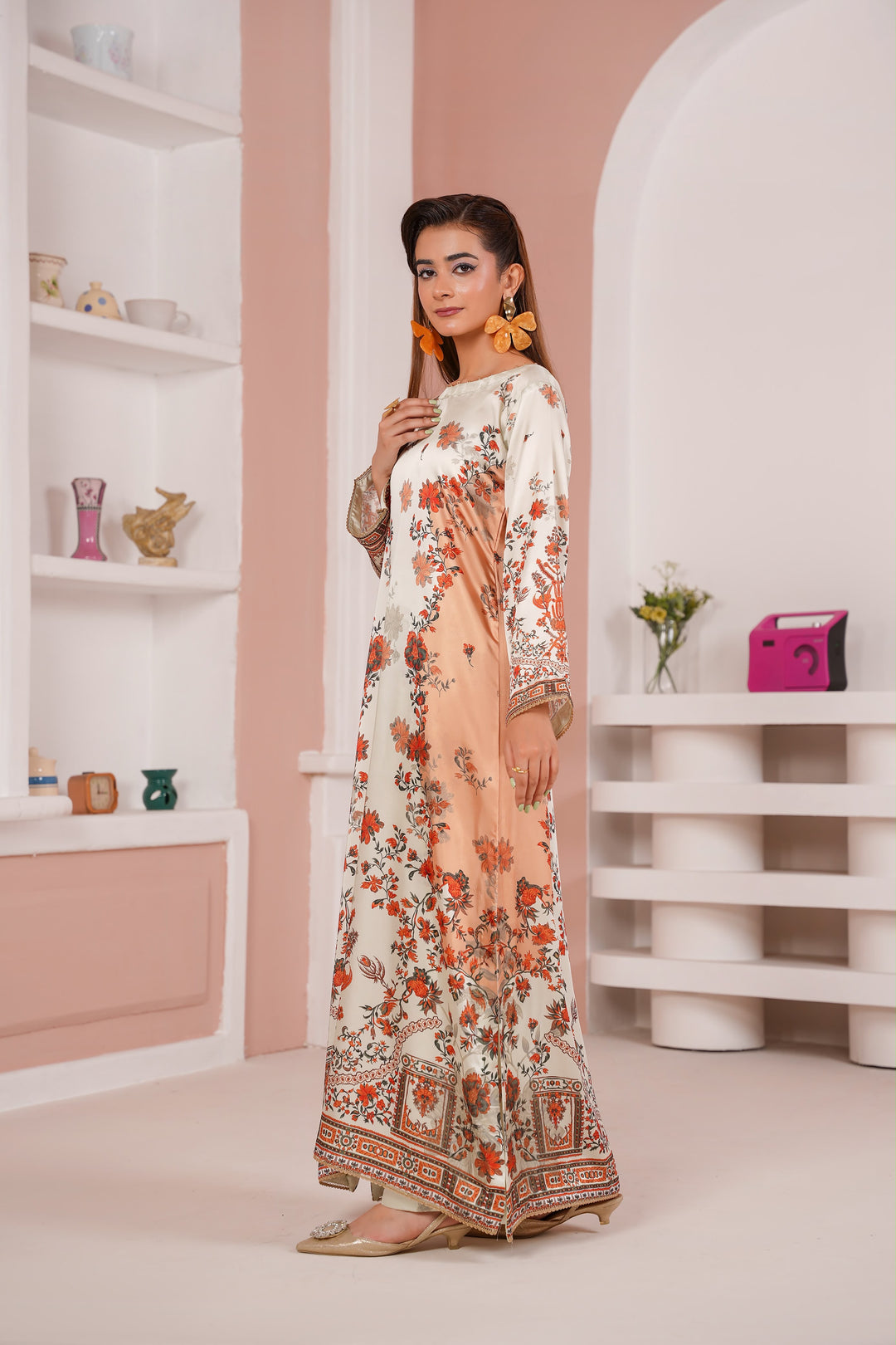ZS05 - Elegant Silk 2-Piece co-ord Pakistani Suit