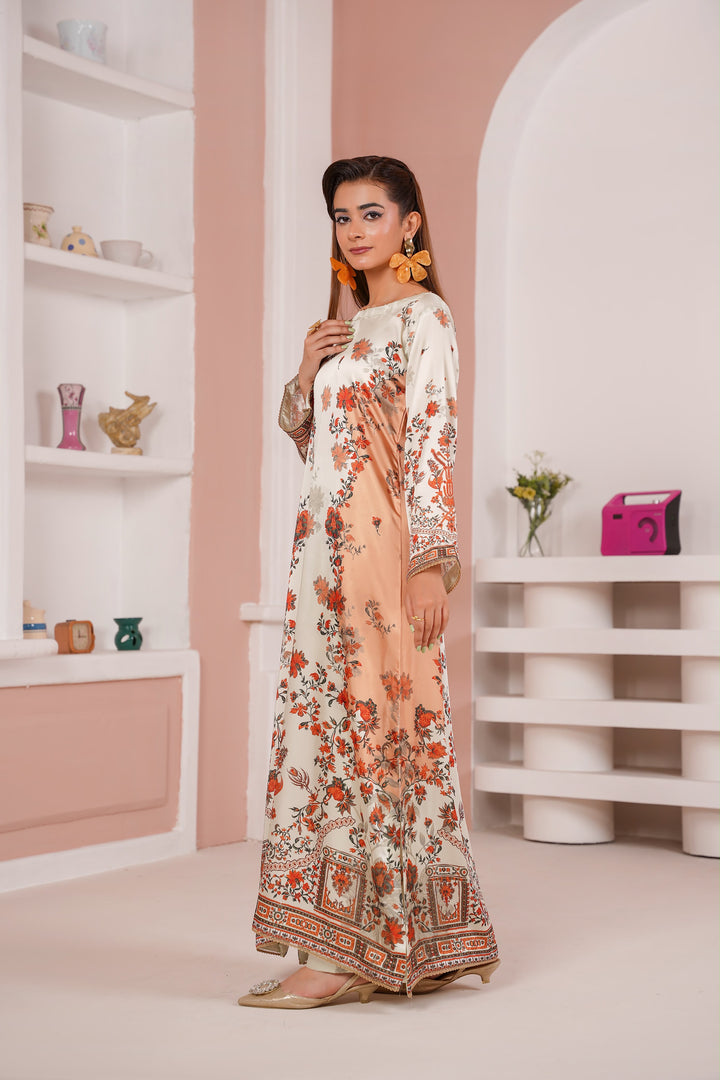 ZS05 - Elegant Silk 2-Piece co-ord Pakistani Suit