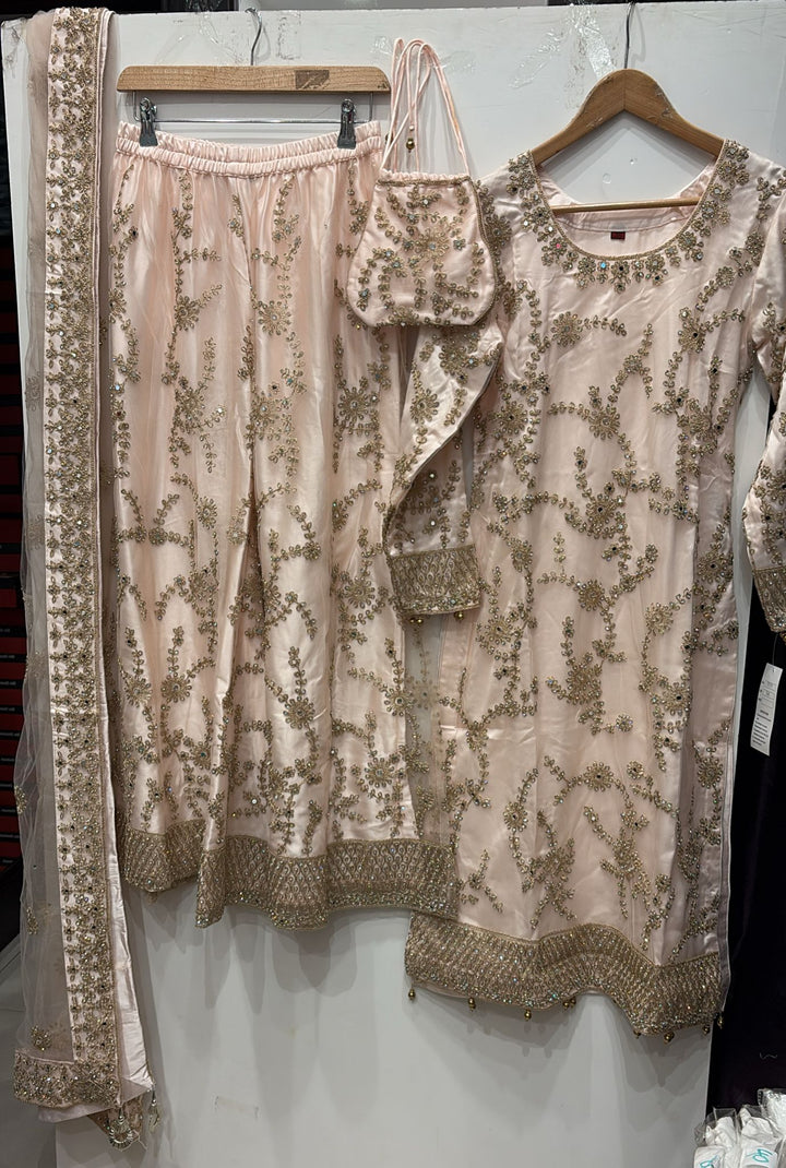 0171G- EMBROIDERED & EMBELLISHED NET SUIT