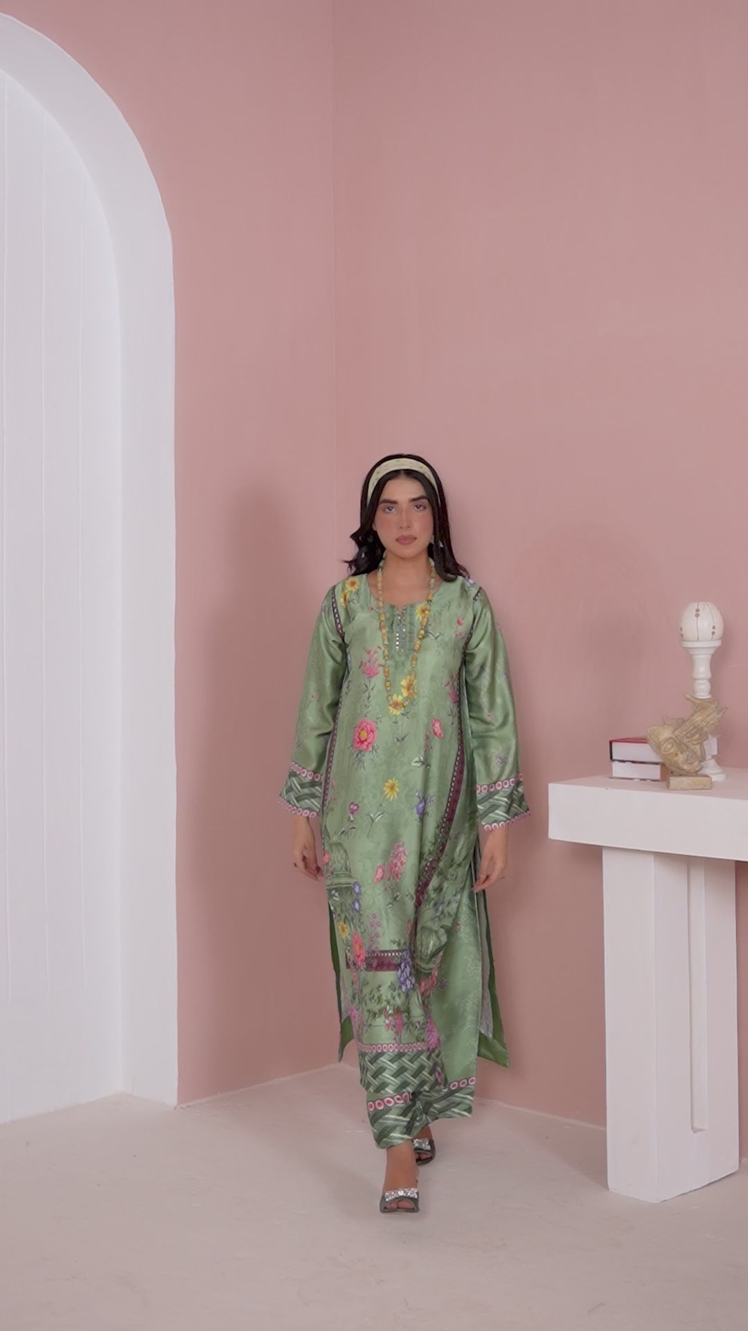 CS02 - Elegant Silk 2-Piece co-ord Pakistani Suit