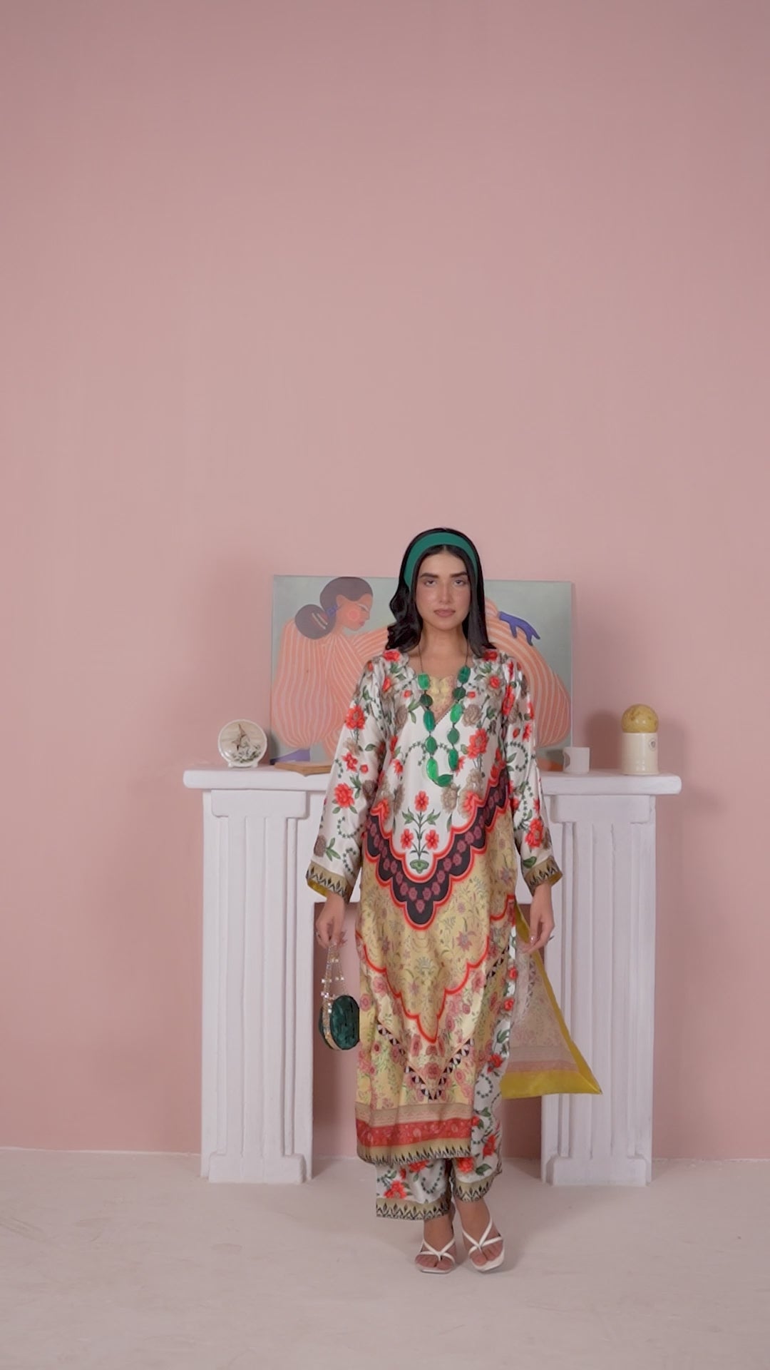 CS05 - Elegant Silk 2-Piece co-ord Pakistani Suit