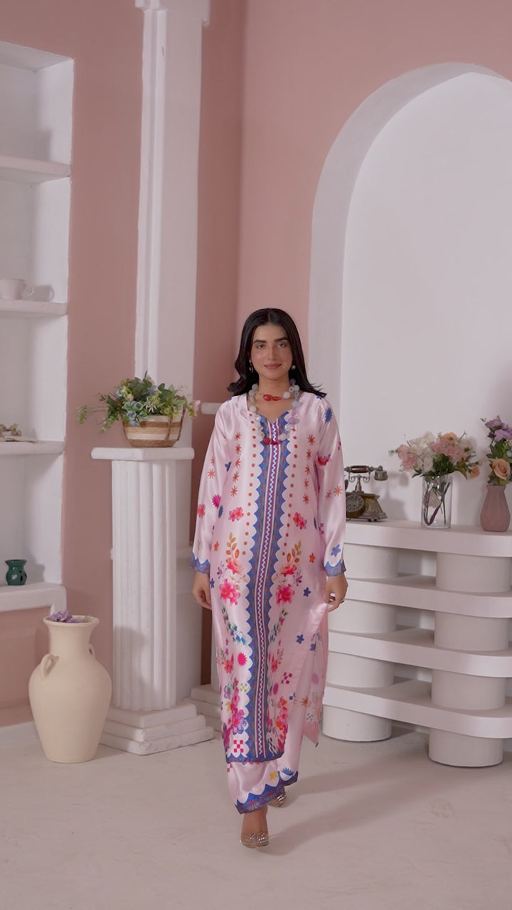 CS06 - Elegant Silk 2-Piece co-ord Pakistani Suit