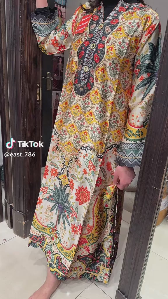 NS07 - Elegant Silk 2-Piece co-ord Pakistani Suit