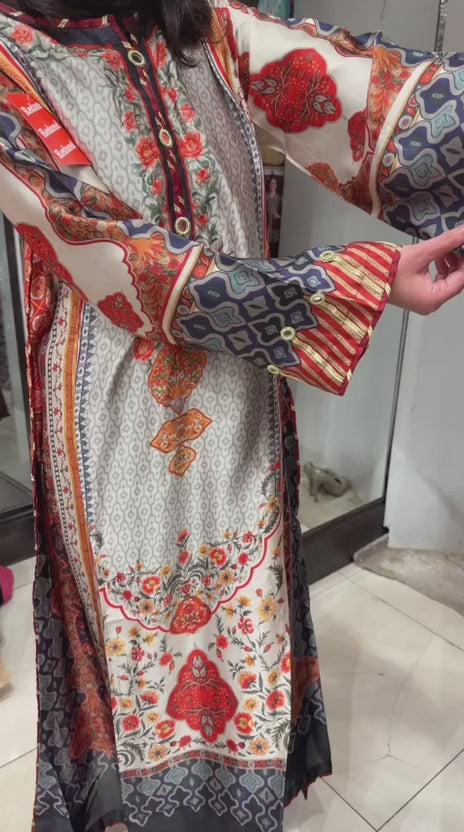 NS03 - Elegant Silk 2-Piece co-ord Pakistani Suit