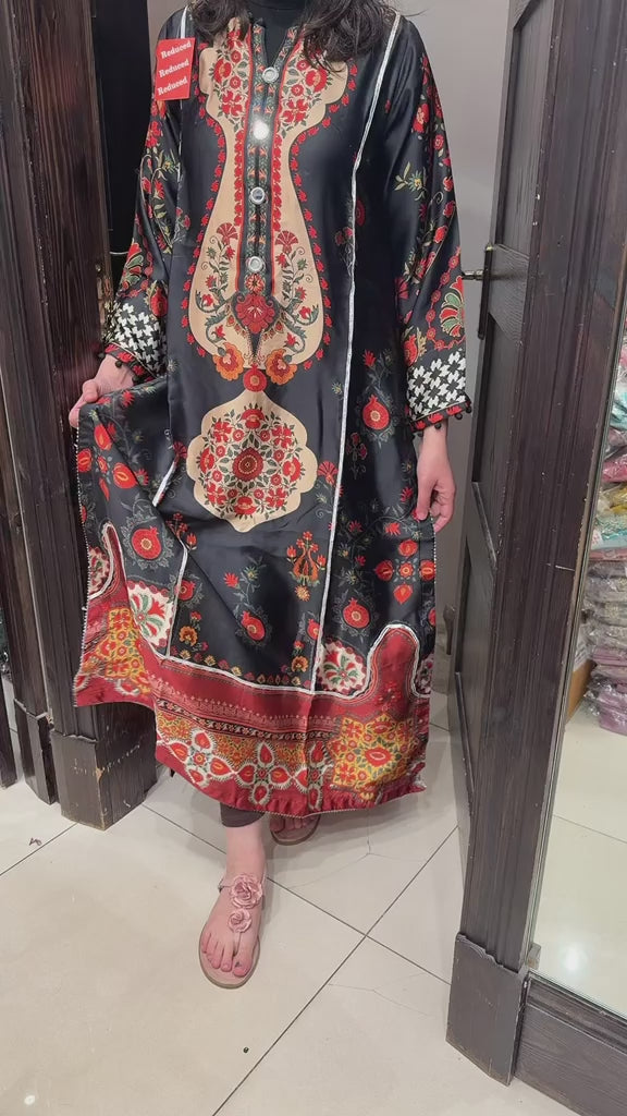 NS04 - Elegant Silk 2-Piece co-ord Pakistani Suit