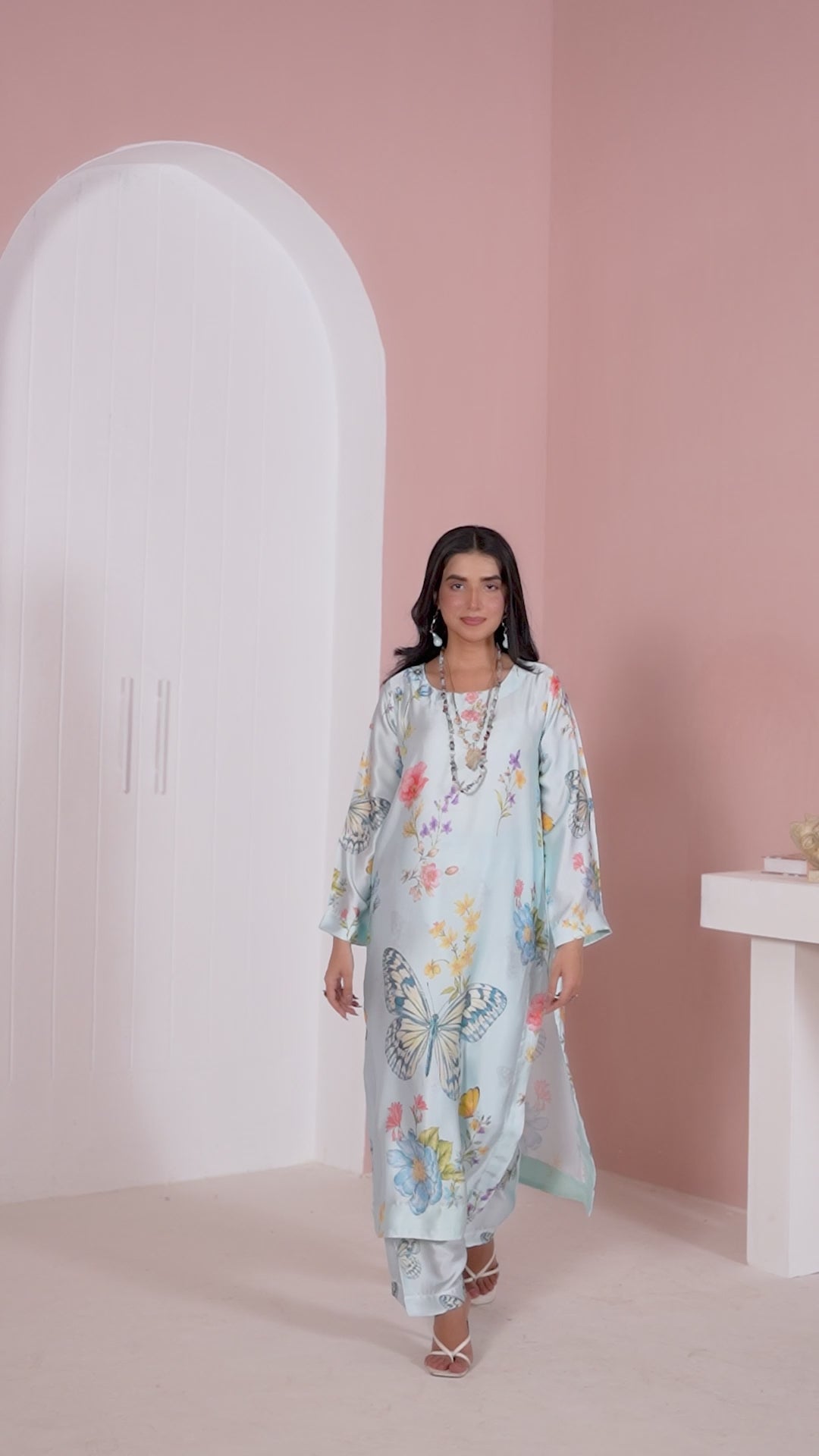 CS03 - Elegant Silk 2-Piece co-ord Pakistani Suit
