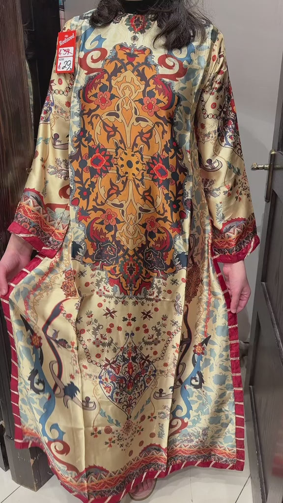 NS06 - Elegant Silk 2-Piece co-ord Pakistani Suit