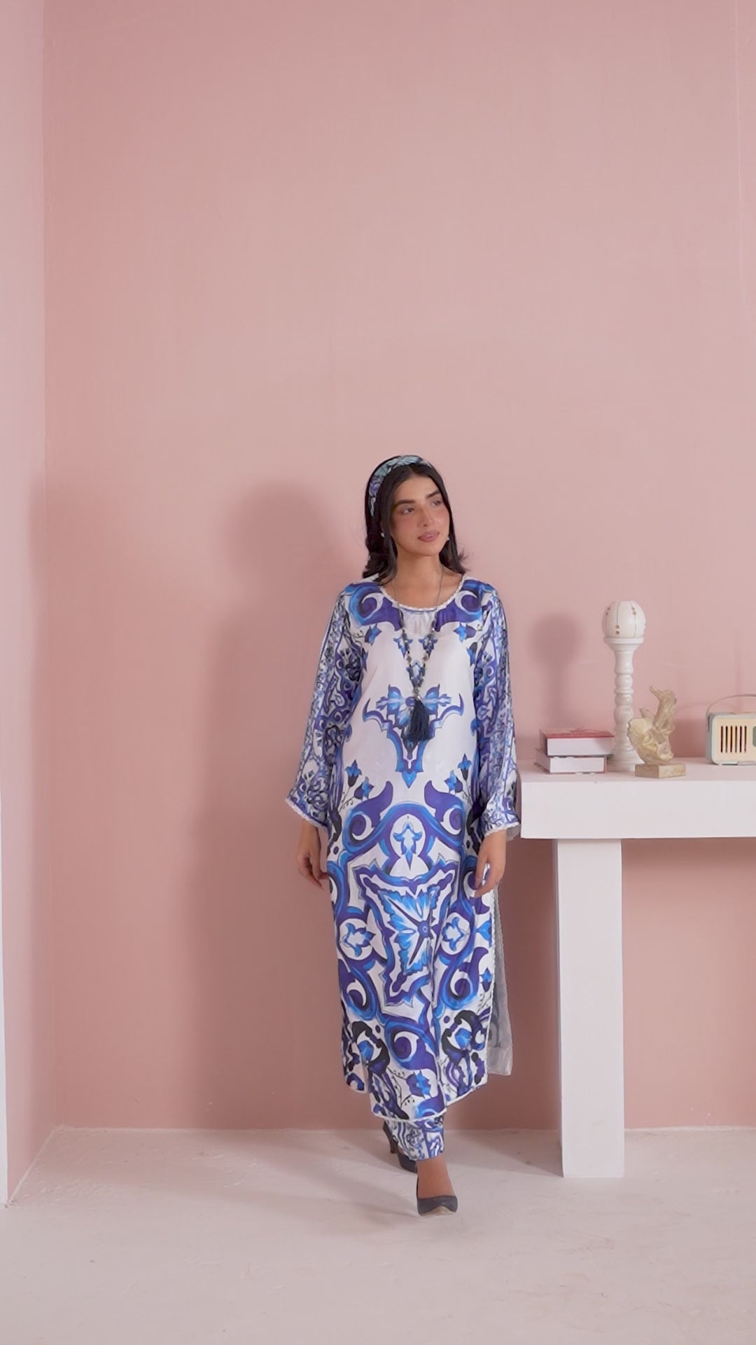 CS01 - Elegant Silk 2-Piece co-ord Pakistani Suit