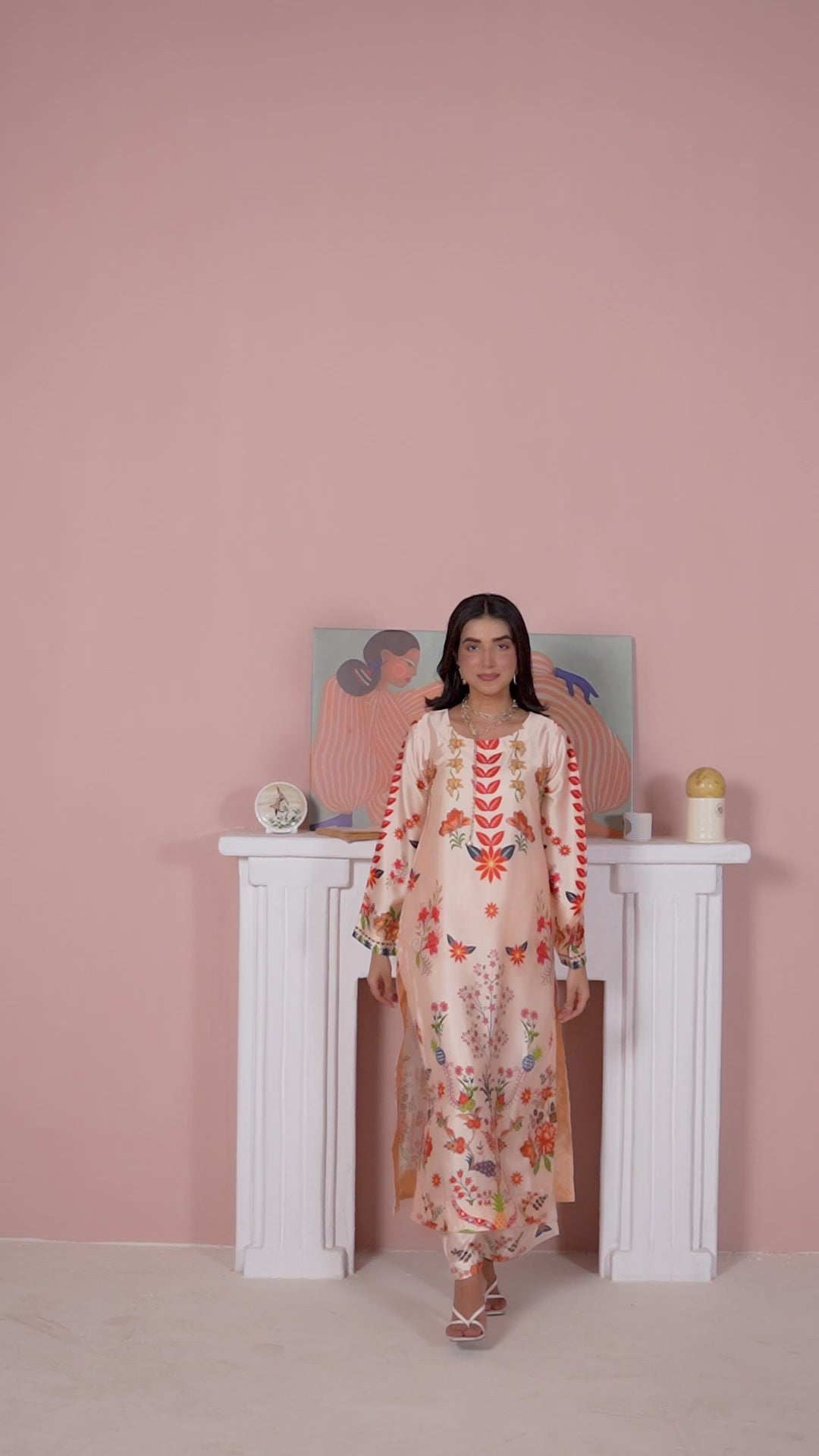 CS04 - Elegant Silk 2-Piece co-ord Pakistani Suit