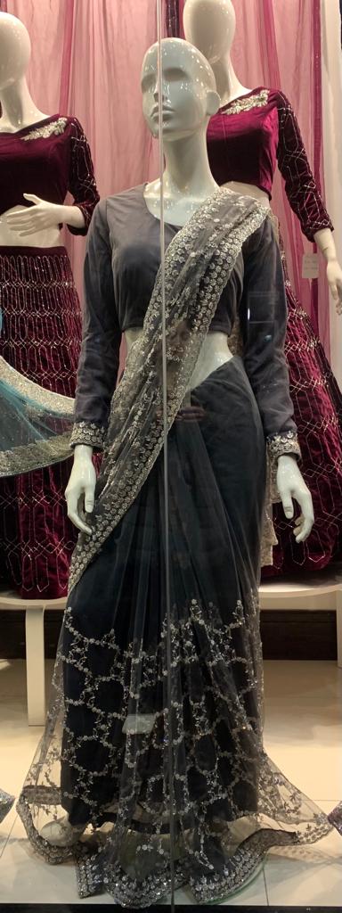 Embroidered & Embellished Saree and blouse SR26