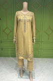 Embroidered & Embellished chiffon 3pc suit 331A