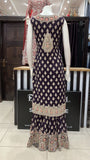 Heavy Embroidered & Embellished net Sharara suit 150C