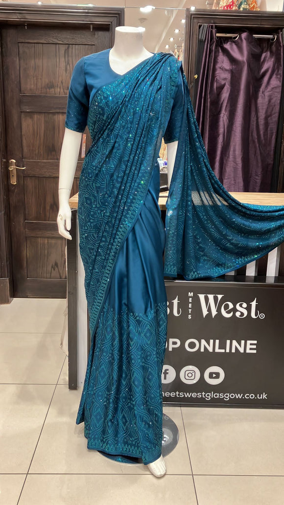 Embroidered & Embellished Saree and Blouse SR31