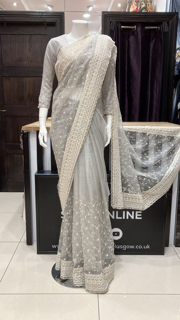 Embroidered & Embellished Saree and blouse SR29