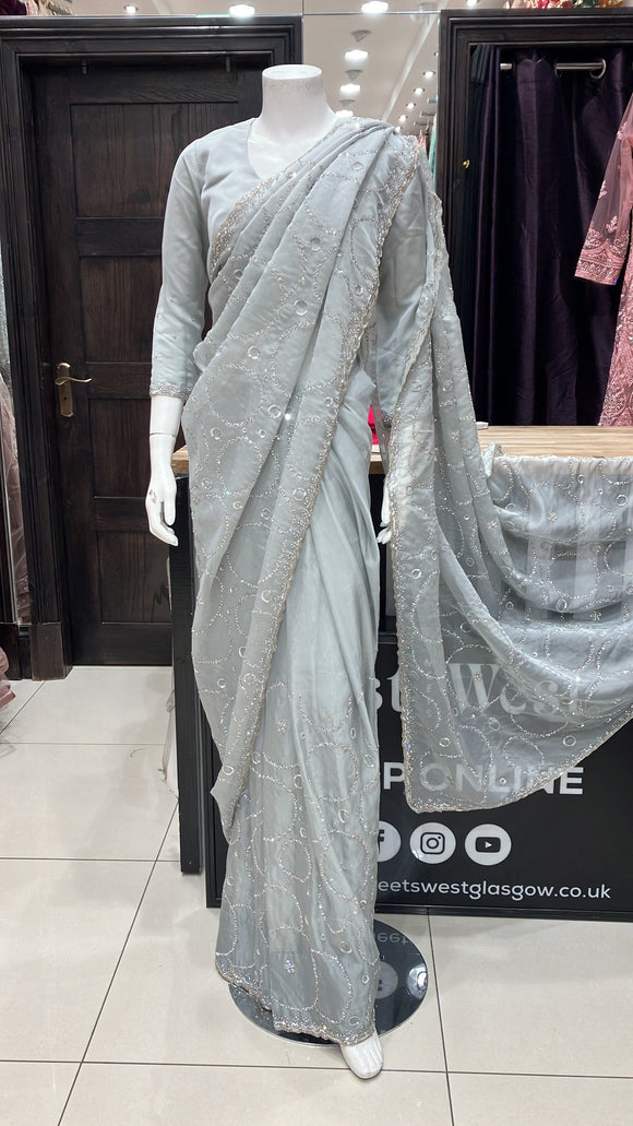 Embroidered & Embellished Saree and blouse SR23