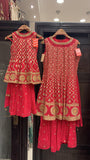 Girls Embroidered & Embellished Lenhga dress K616b