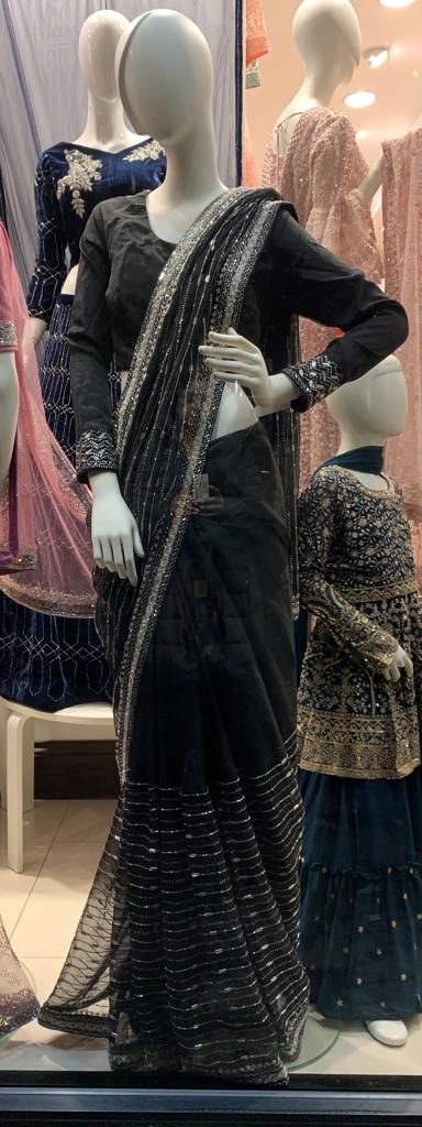 Embroidered & Embellished Saree and blouse SR28