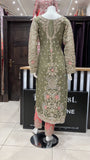 Heavy Embroidered & Embellished 3pc suit 152D