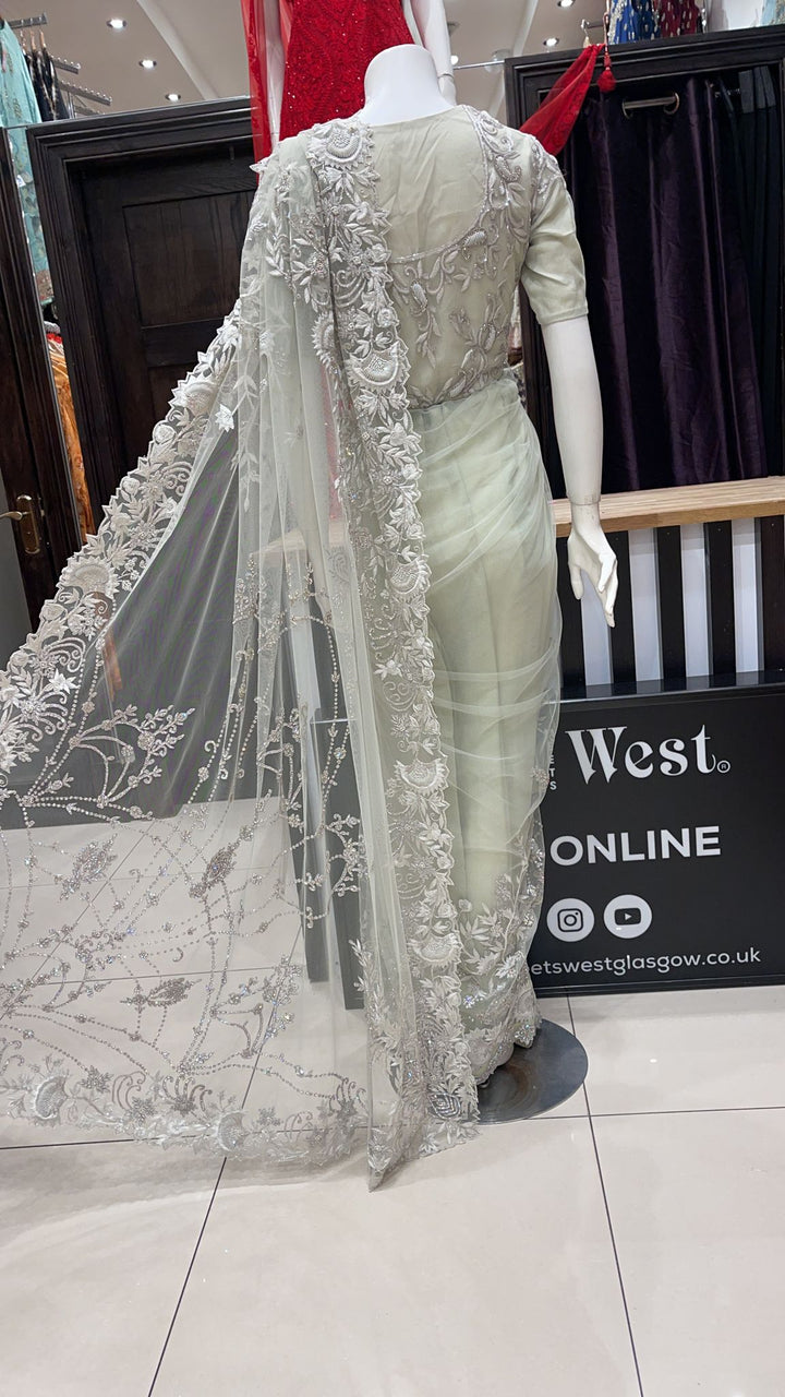 Embroidered & Embellished Saree & blouse SR02
