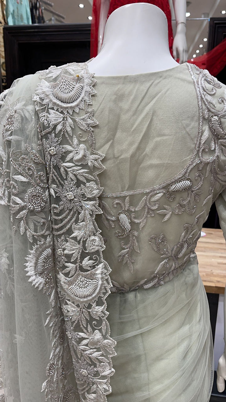 Embroidered & Embellished Saree & blouse SR02