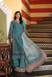 NOOR LUXURY CHIKAN KARI UNSTITCHED NLCL23-Sea Green-D2-B