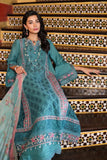 NOOR LUXURY CHIKAN KARI UNSTITCHED NLCL23-Sea Green-D2-B