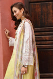 NOOR LUXURY CHIKAN KARI UNSTITCHED NLCL23-Yellow-D7-A