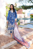 NOOR LUXURY CHIKAN KARI UNSTITCHED NLCL23-Blue-10-B