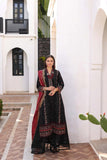 NOOR LUXURY CHIKAN KARI UNSTITCHED NLCL23-Black-11-B